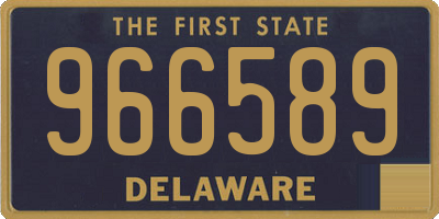 DE license plate 966589