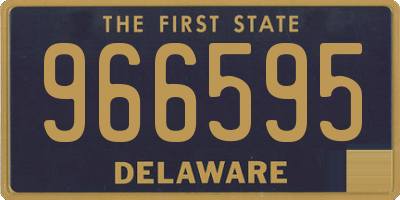 DE license plate 966595