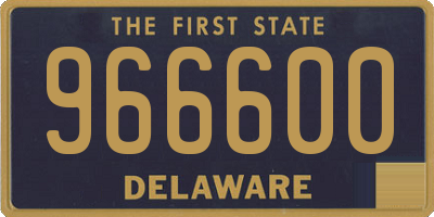 DE license plate 966600