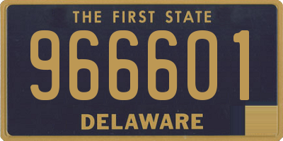 DE license plate 966601