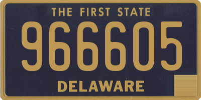 DE license plate 966605