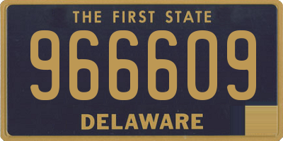 DE license plate 966609