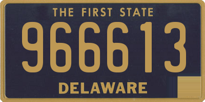 DE license plate 966613