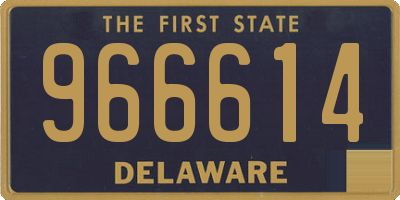 DE license plate 966614