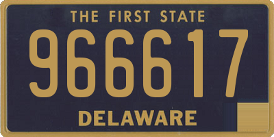 DE license plate 966617