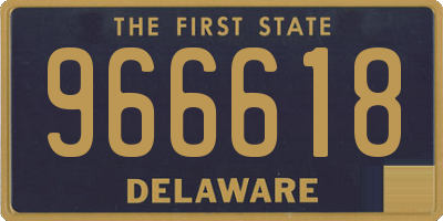 DE license plate 966618