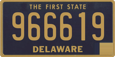 DE license plate 966619