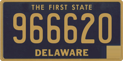 DE license plate 966620