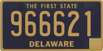 DE license plate 966621