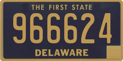 DE license plate 966624