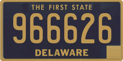 DE license plate 966626