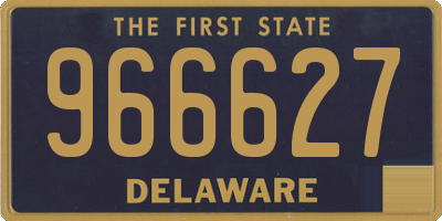 DE license plate 966627