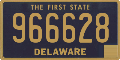 DE license plate 966628