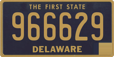 DE license plate 966629
