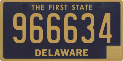 DE license plate 966634