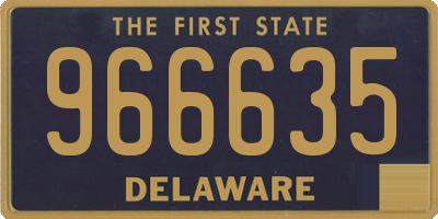 DE license plate 966635