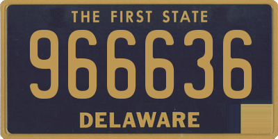 DE license plate 966636