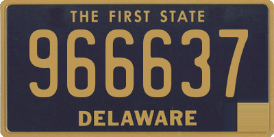 DE license plate 966637