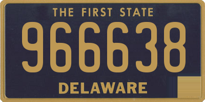 DE license plate 966638