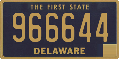 DE license plate 966644