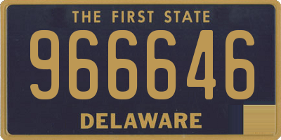 DE license plate 966646