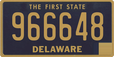 DE license plate 966648