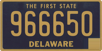 DE license plate 966650