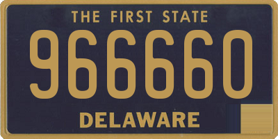 DE license plate 966660