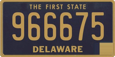 DE license plate 966675