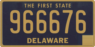 DE license plate 966676