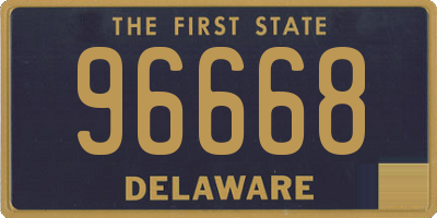 DE license plate 96668