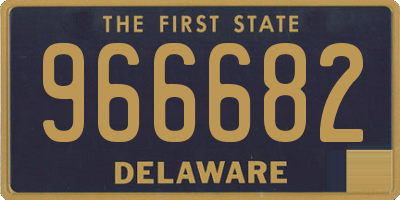 DE license plate 966682