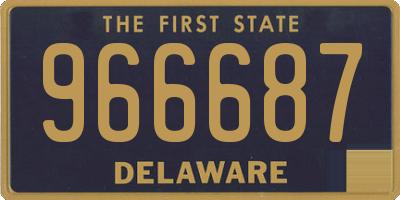 DE license plate 966687