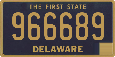 DE license plate 966689