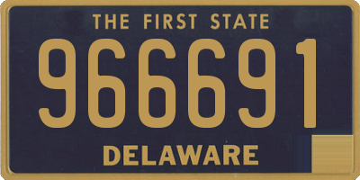 DE license plate 966691