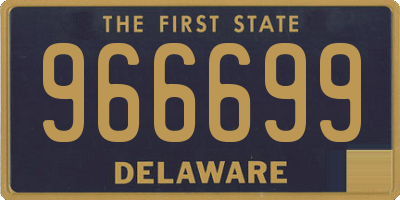 DE license plate 966699