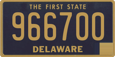 DE license plate 966700