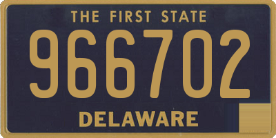 DE license plate 966702