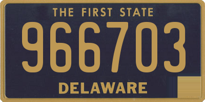 DE license plate 966703