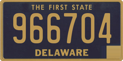 DE license plate 966704