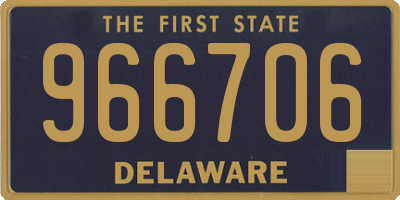 DE license plate 966706