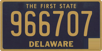 DE license plate 966707