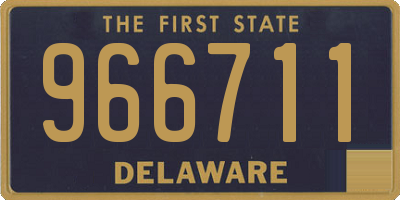 DE license plate 966711