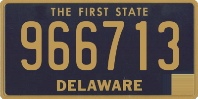 DE license plate 966713