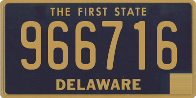 DE license plate 966716