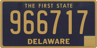 DE license plate 966717