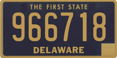 DE license plate 966718