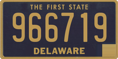 DE license plate 966719