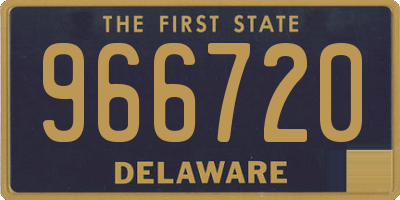 DE license plate 966720