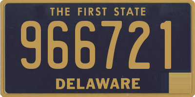 DE license plate 966721